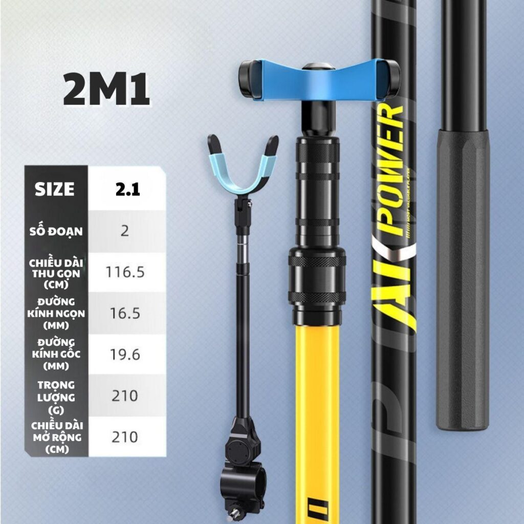 Gác Cần Câu Đài AK POWER - Sử Dụng Carbon 24T Đan Chéo