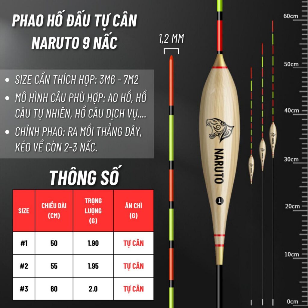 Phao Hố Đấu Tự Cân 9 Nấc Naruto