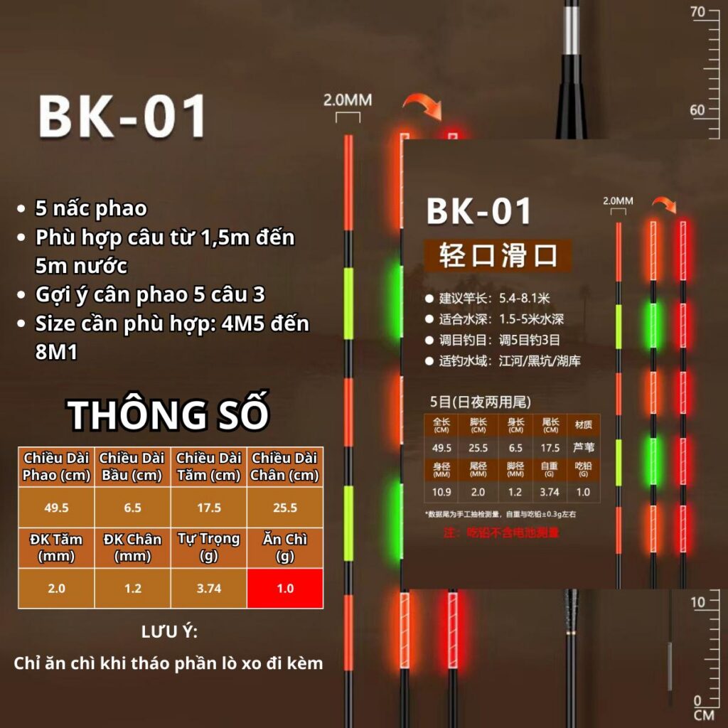 Phao Hố Đấu Tự Cân - Cỏ Mốc - Ngày Đêm - Đổi Màu