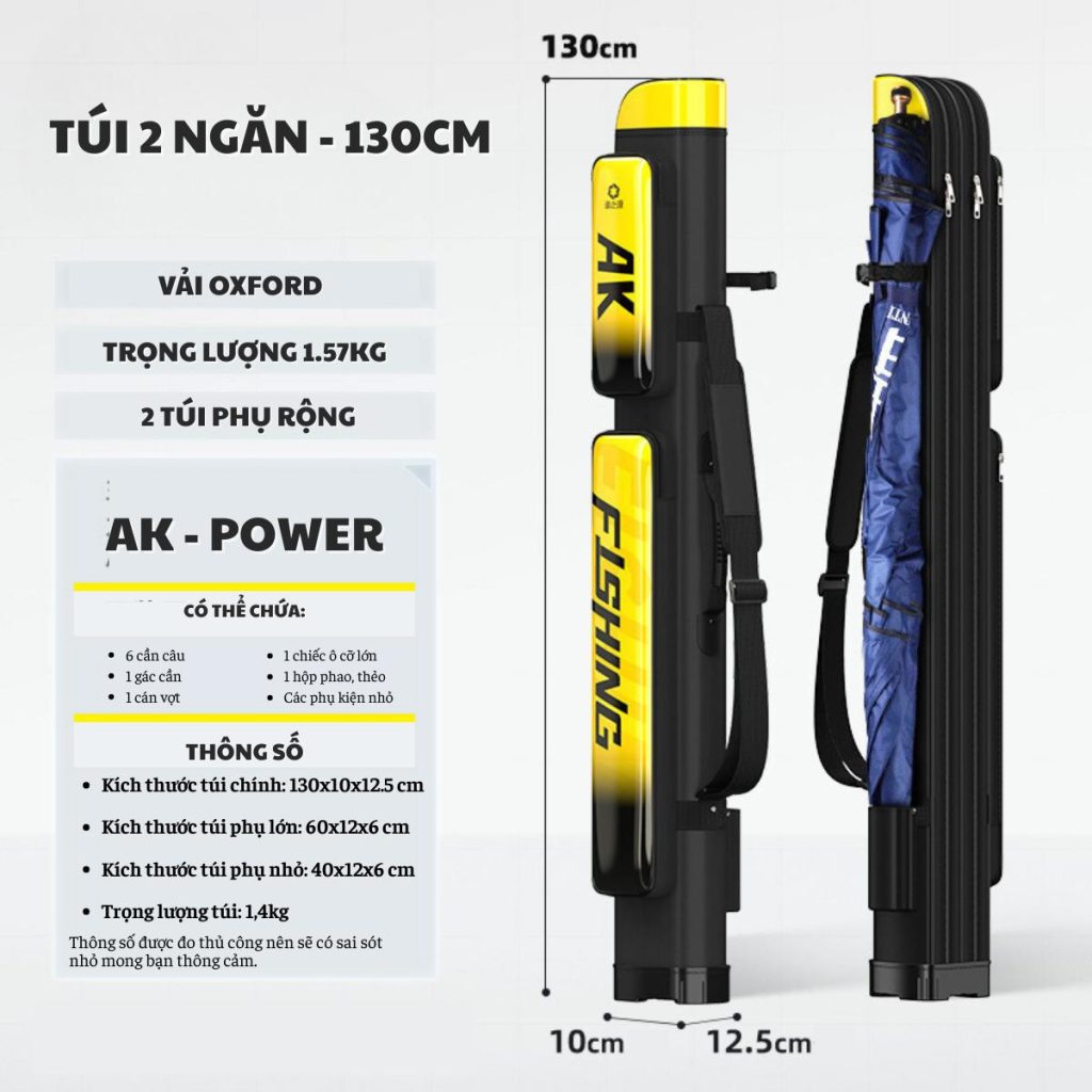 Túi Đựng Cần AK POWER - Chất liệu vải OXFORD-PVC