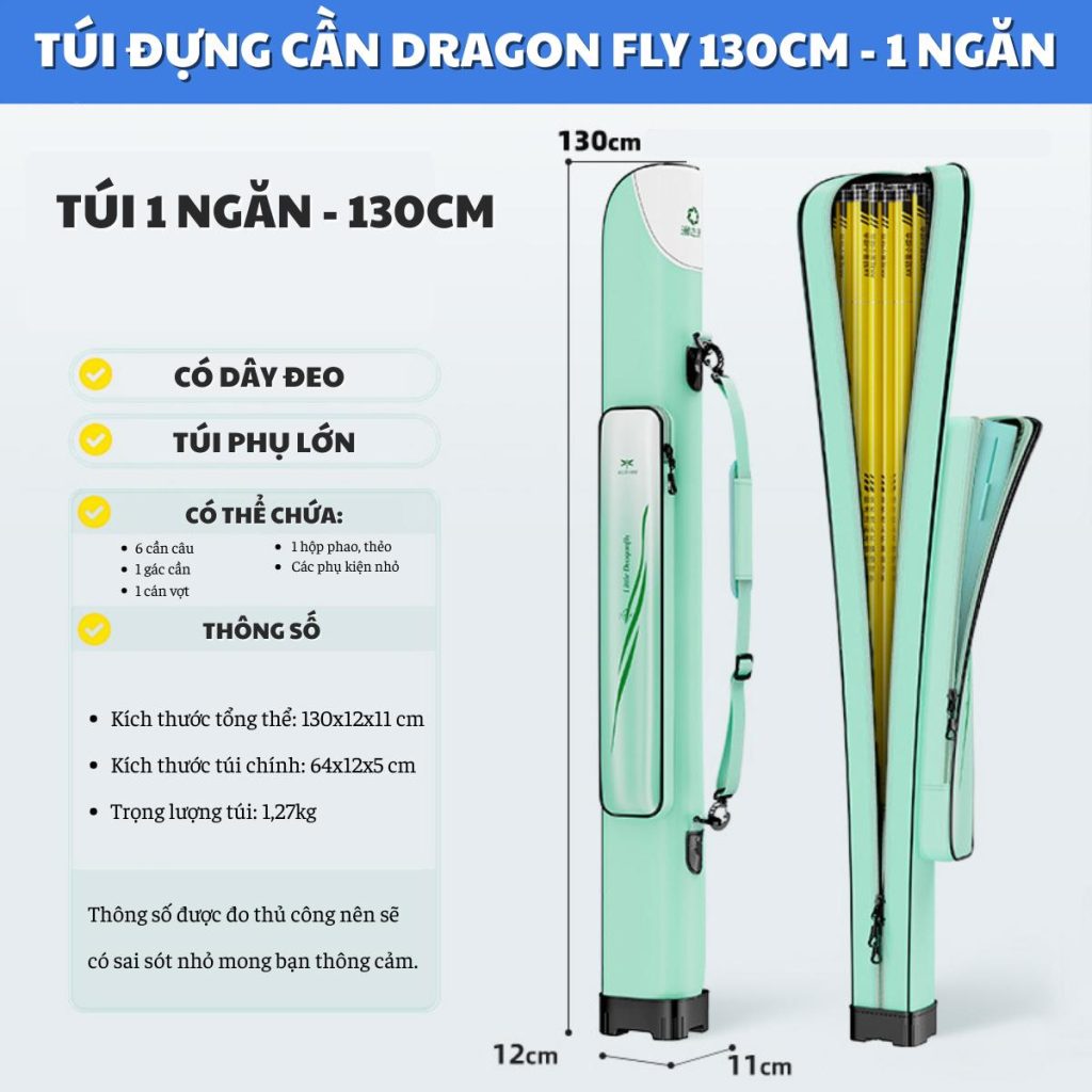 Túi Đựng Cần Dragon Fly - Chất Liệu PVC Mềm